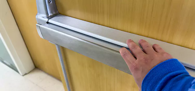 Installing a Push Bar on a Door Lodi
